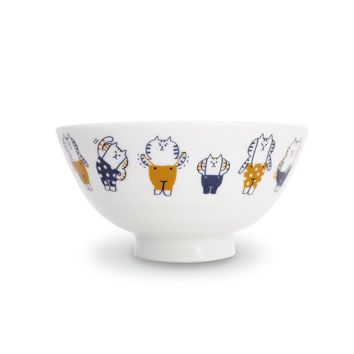 ごろごろにゃんすけ 茶碗 95226 サスペンダーくんずらり | マインド