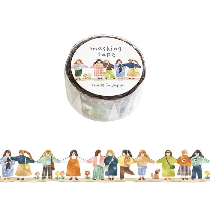 Mind Wave Die-Cut Washi Tape - Houses (1.8cm)