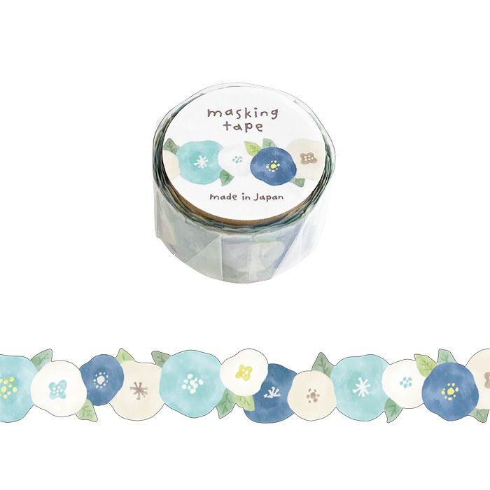 Mind Wave Die-Cut Washi Tape - Hana Blue (1.8cm)