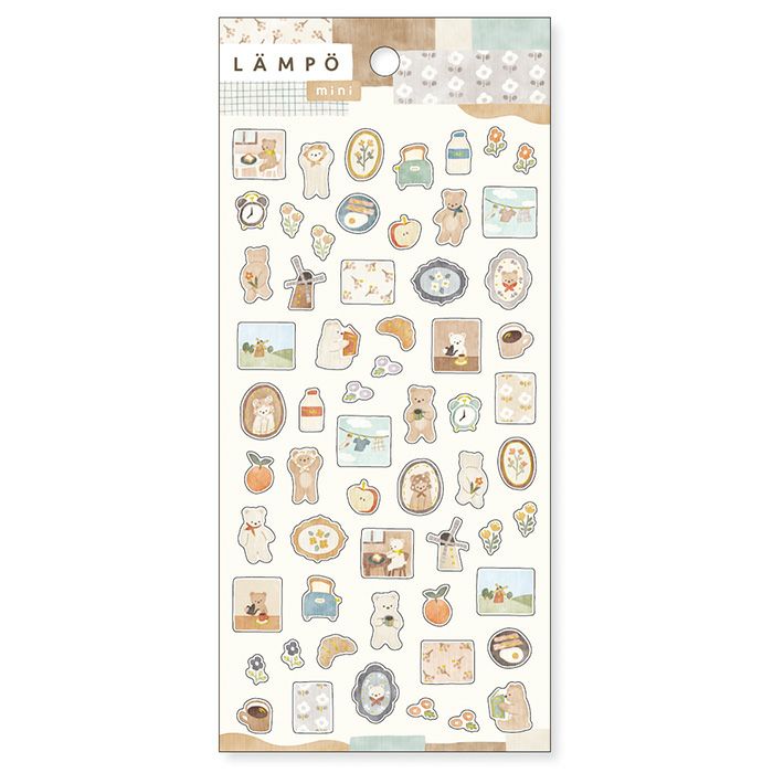 Mind Wave Lampo Mini Sticker - Morning With Bear