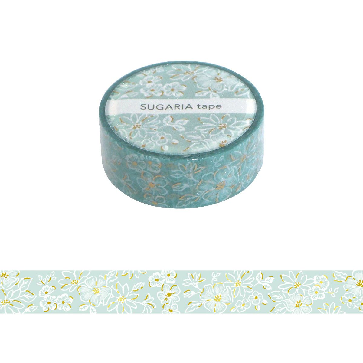 Mind Wave SUGARIA Washi Tape - Light Blue Flower (1.5cm)