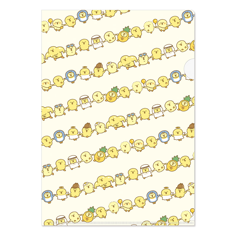 オンラインストア＆催事限定 A4クリアファイル ぴよこ豆 手つなぎ