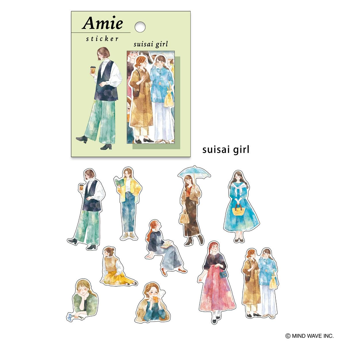 Mind Wave Ami Sticker Set - Suisai Girl