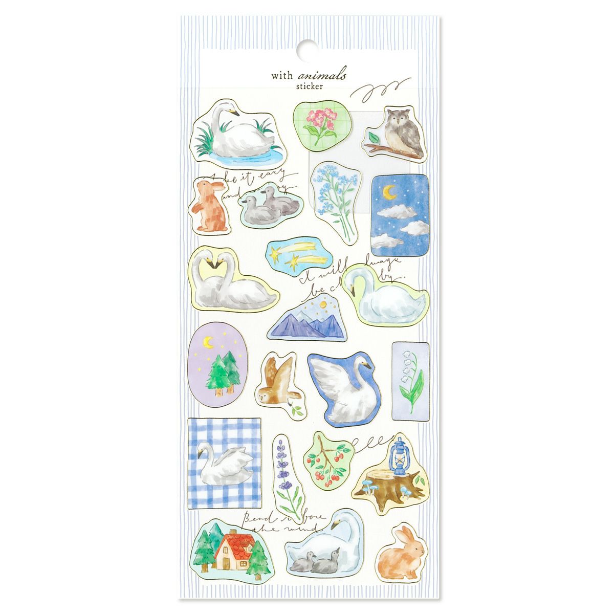 Mind Wave With Animals Sticker - Swan