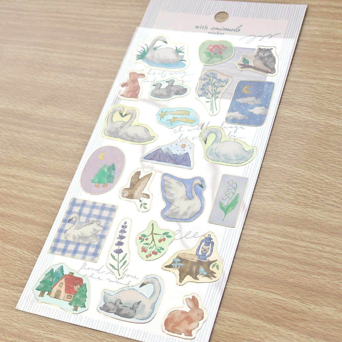 Mind Wave With Animals Sticker - Swan