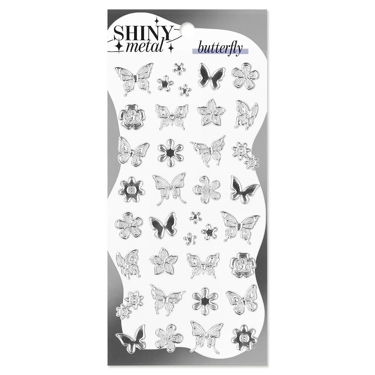 シャイニーメタルステッカー butterfly | マインドウェイブオンライン