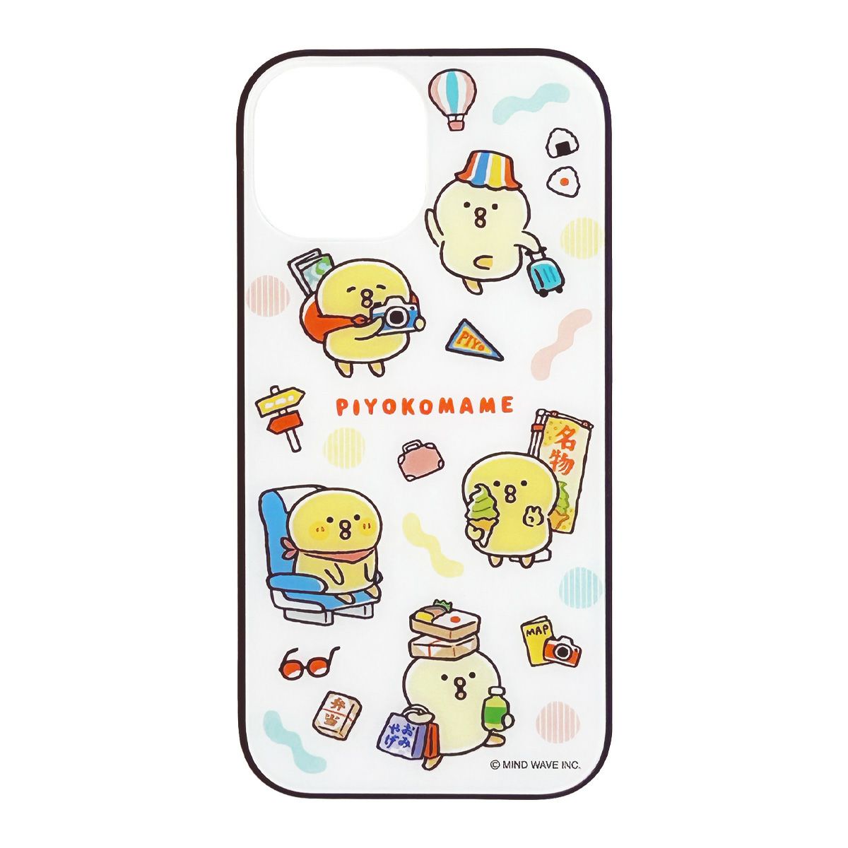 ひよこ ◇受注生産◇ ≪送料込み≫iPhoneケース【背面ガラス(ラウンド型