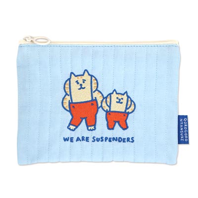 ごろごろにゃんすけ ポーチ サスペブルー | マインドウェイブ