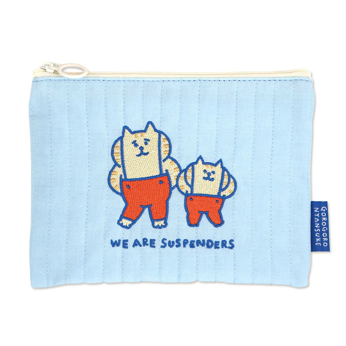 ごろごろにゃんすけ ポーチ サスペブルー | マインドウェイブ