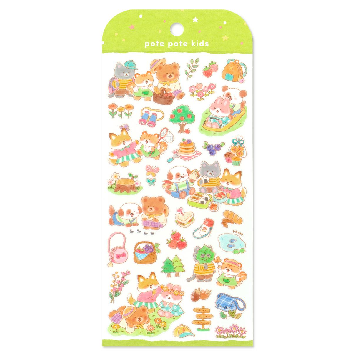 ぽてぽてきっずシール ピクニック | マインドウェイブオンラインストア