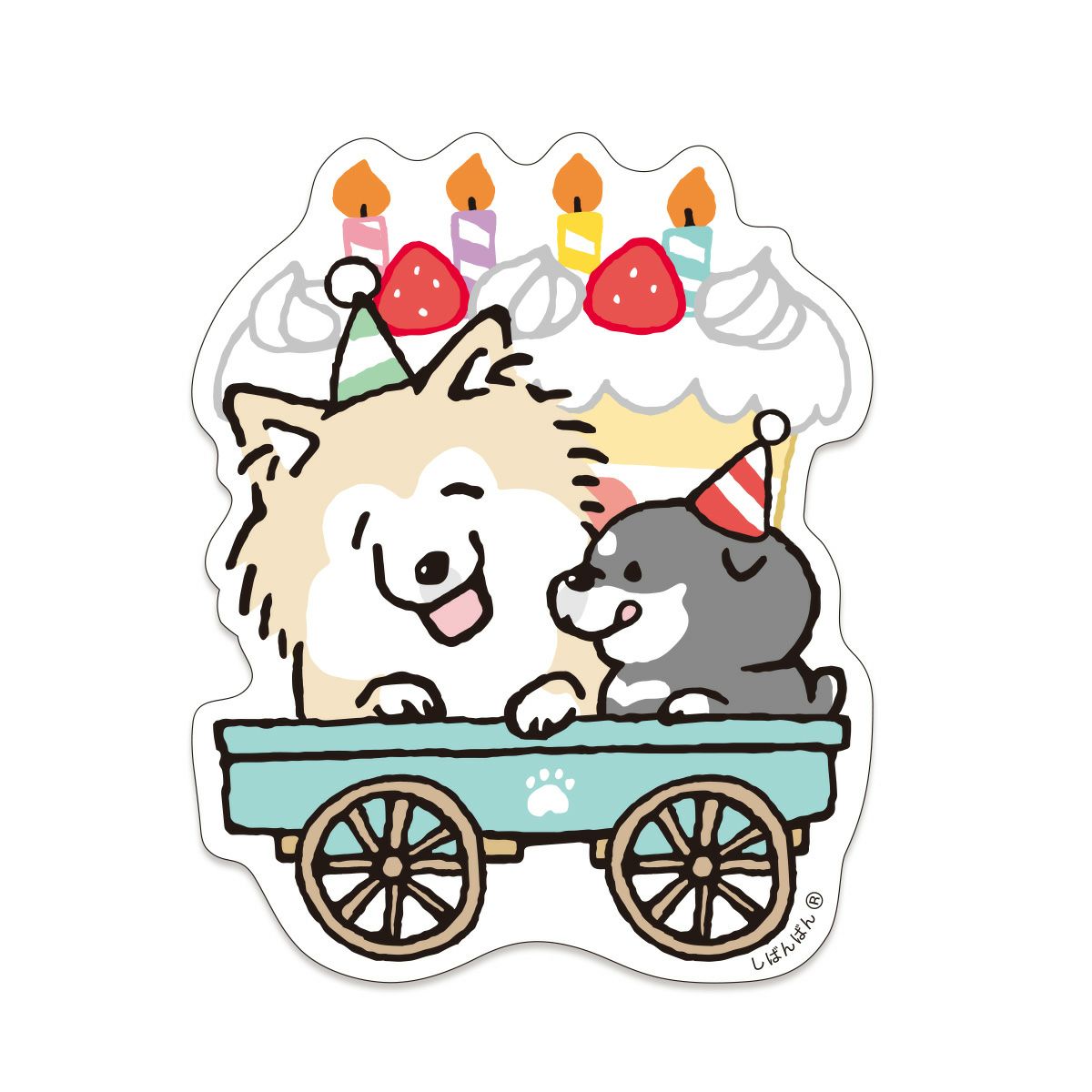 オンラインストア＆催事限定 しばんばん10周年 ステッカー じいじ