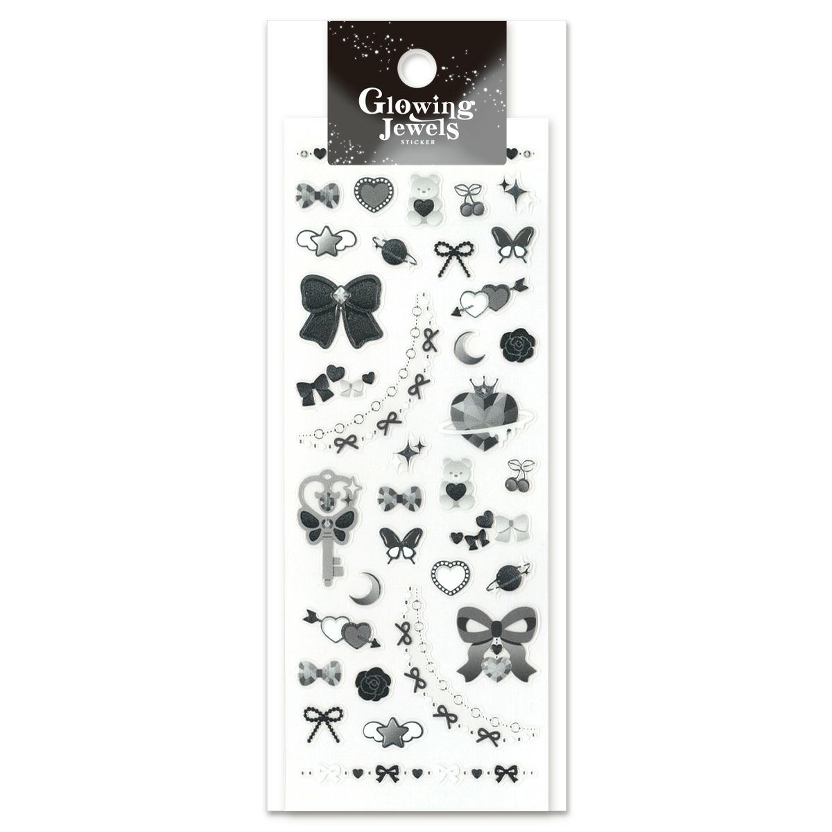 グローイングジュエルズステッカー noir | マインドウェイブオンライン